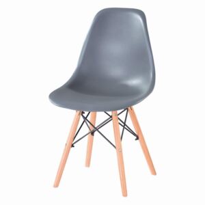 Jídelní židle s ergonomickým tvarem F501 šedá
