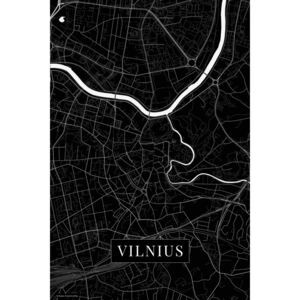 Mapa Vilnius black