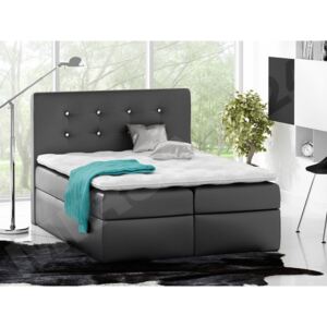 Kontinentální postel Keders, Rozměr postele: 160x200, Barva:: ekokůže Soft 011