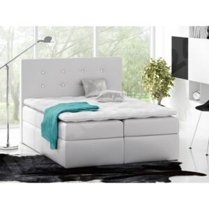 Kontinentální postel Keders, Rozměr postele: 160x200, Barva:: ekokůže Soft 017