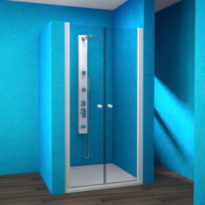 Dvoudílní otevíravé sprchové dveře ESDKR 2/120 S-WO E (120x190 cm / výplň Transparent - Water Off) | Teiko Teiko ESDKR 120 cm