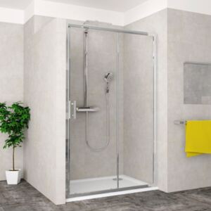 Posuvné třídílné sprchové dveře KLSD 1/160 S-WO (160x190 cm / výplň Transparent - Water Off) | Teiko Teiko KLSD 160 cm