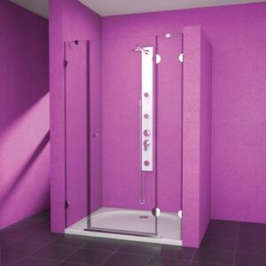 Otevíravé sprchové dveře PSDKR 1/120 R S-WO (120x187 cm / výplň Transparent - Water Off) | Teiko Teiko PSKDS 120 cm