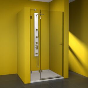 Otevíravé sprchové dveře NSDKR 1/90 L S-WO (90x187 cm / výplň Transparent - Water Off) | Teiko Teiko NSDKR 90 cm
