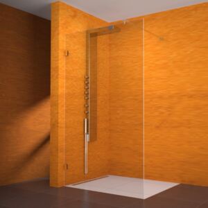 Jednodílná sprchová stěna NSSR1 L S-WO (120x100x200 cm / výplň Transparent - Water Off) | Teiko Teiko NSSR 120 cm