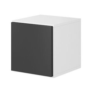 Závěsná skříňka Nessor NS05, Barva: bílá / černý
