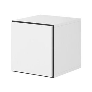 Závěsná skříňka Nessor NS05, Barva: bílý / černý / bílý