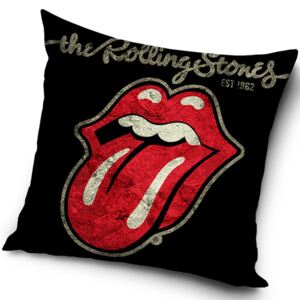 CARBOTEX Dekorační polštář Rolling Stones Black 45x45 cm