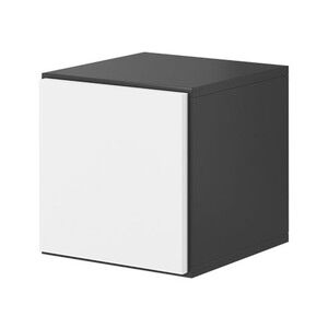 Závěsná skříňka Nessor NS05, Barva: černý / bílá