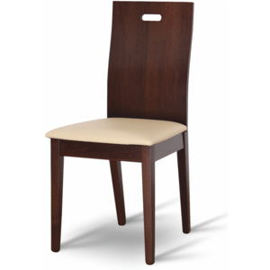 Dřevéná židle v jednoduchém bukovém provedení hnědá TK2007