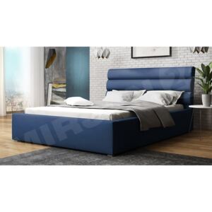 Čalouněná postel s úložným prostorem a roštem Exorim, Rozměr postele: 160x200, Potah: Victoria 14 864