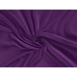Kvalitex satén prostěradlo Luxury Collection tmavě fialové 180x200