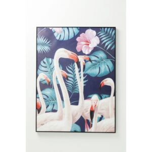 KARE DESIGN Obraz s ručními tahy Flamingo Road 122×92 cm