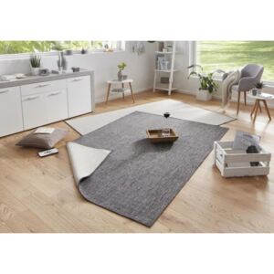 Bougari Kusový koberec Twin-Wendeteppiche 103097 grau creme 80x350