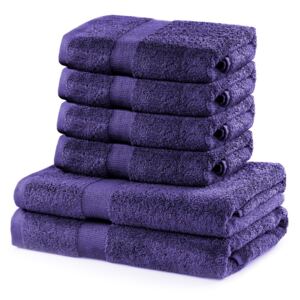 TOP Set luxusních froté ručníků a osušek MARINA 4+2 Purpurový