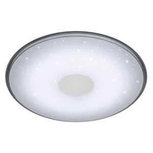 Bílé kulaté stropní LED svítidlo na dálkové ovládání Trio Shogun, průměr 42,5 cm
