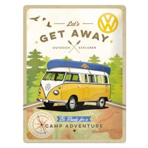 Nástěnná dekorativní cedule Postershop VW Let's Get Away