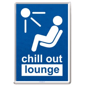 Nostalgic Art Plechová pohlednice - Chill out Lounge!