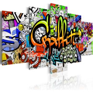 Obraz na plátně Bimago - Artistic Graffiti 100x50 cm