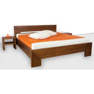 Krajča Manželská postel z masivu Laura 160 x 200 cm Povrchová úprava: Rio, Druh dřeva: Buk