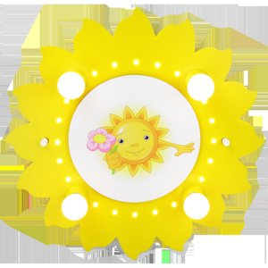 Dětské stropní svítidlo Elobra Sluníčko s kytičkou 126721