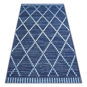 Associated Weavers Kusový koberec Sisal COLOR 47268/309 modrý geometrický vzor. 80 x 150