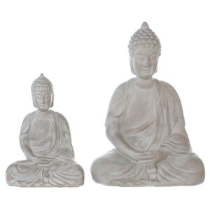 Keramická soška Buddha Spirit, 35 cm, šedá