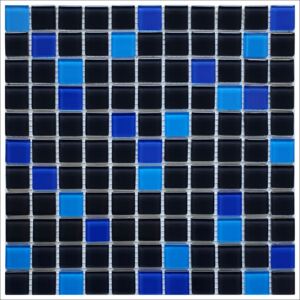 Obklad mozaika černá modrá mix Black blue mix 300x300x4mm