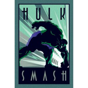 Plakát - Hulk (Art Deco)