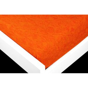 TP Žakárové prostěradlo (180 x 200) Premium - Oranžová