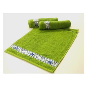 Dětský froté ručník 30x50 - zelený