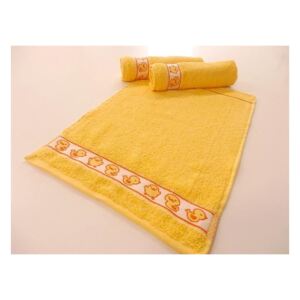 Dětský froté ručník 30x50 - žlutý