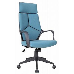 Kancelářská židle čalouněná modrá ekokůže OF060