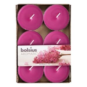 Bolsius Aromatic Čajové Maxi 6ks Lilac Blossom vonné svíčky