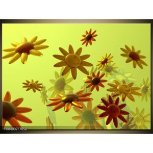 Moderní obraz skleněných květů (F004007F7050)