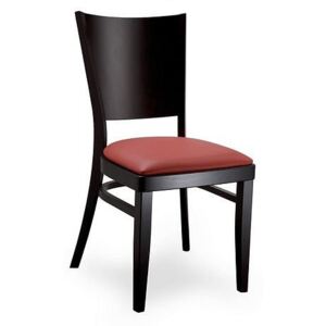 Masivní židle Jan 763313 - wenge + čalouněný sedák