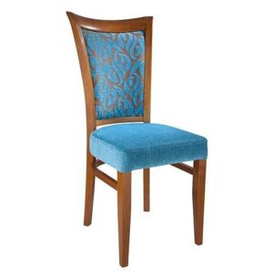 Jídelní židle Veronika 638313 s vysokým opěradlem - modrá