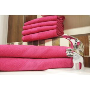 Froté ručník BOBBY - tmavě růžový 50 x 100 cm