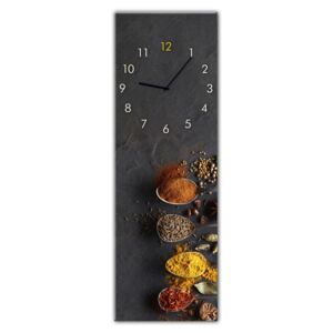 Skleněné nástěnné hodiny SPICES 20x60 cm Styler