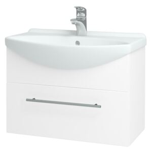 Dřevojas - Koupelnová skříň TAKE IT SZZ 65 - N01 Bílá lesk / Úchytka T02 / N01 Bílá lesk (134389B)
