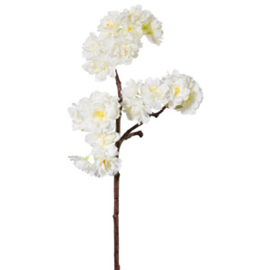 Umělá jarní větev Třešeň bílá, 44 cm