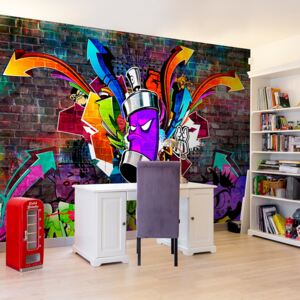 Fototapeta Bimago - Graffiti: Colourful attack + lepidlo zdarma 300x210 cm