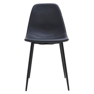 Designová jídelní židle Forms, černá