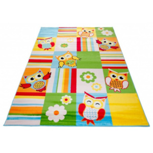 Kusový koberec dětský J0340 - Sovy - 200x290 cm