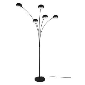 Trio Leuchten R46155032 DITO - Stojací pětiramenná lampa v černé barvě 5 x E14, 210cm výška