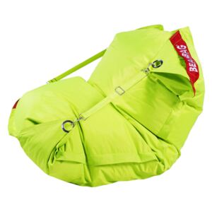Beanbag sedací pytel / vak 189x140 comfort s popruhy limetkový / fluo limet