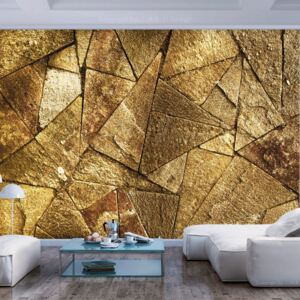 Fototapeta Bimago - Pavement Tiles (Golden) + lepidlo zdarma 250x175 cm