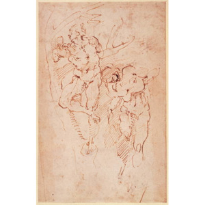 Obraz, Reprodukce - Studies of Male Nudes, Michelangelo Buonarroti