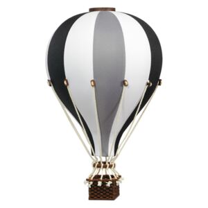 Super Balloon Dekorativní horkovzdušný balón střední - Šedá/černá