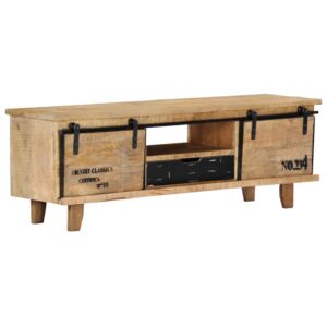 TV stolek 120 x 30 x 40 cm masivní mangovníkové dřevo